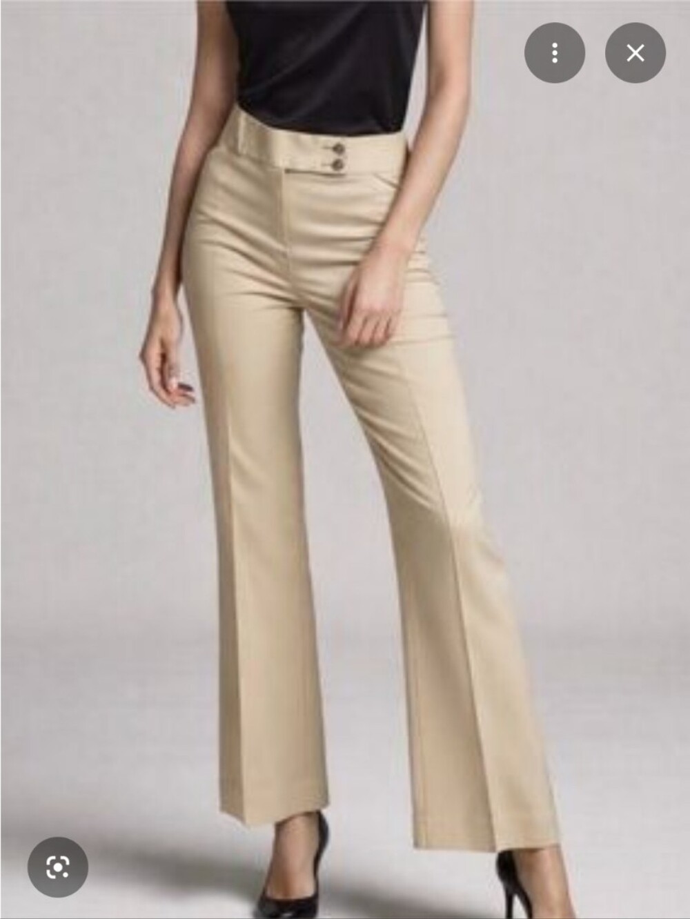 WHBM Legacy Sleek Boot Cut Tan Pants 8R